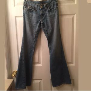 True Religion Joey twisted seam super flare jeans
